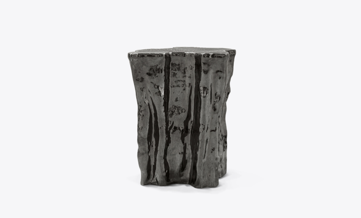 Eden Ceramic Black Modern Side Table