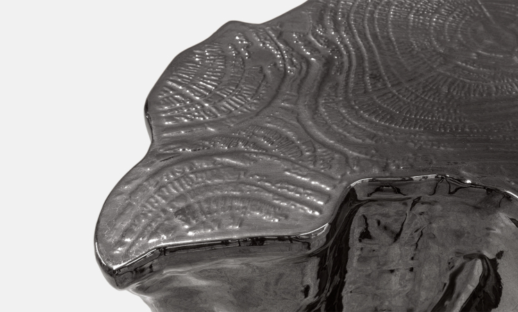 Eden Ceramic Black Modern Side Table