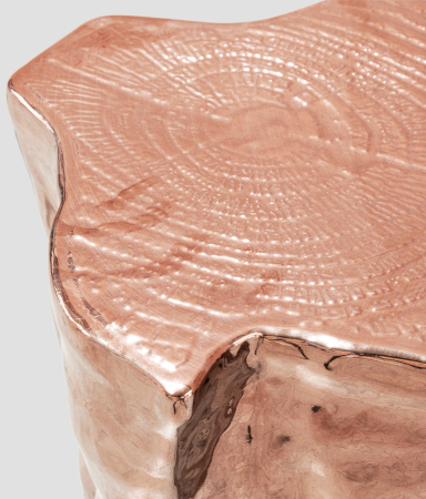 Eden Ceramic Copper Modern Side Table