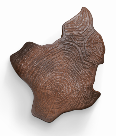 Eden Ceramic Dark Brown Modern Side Table