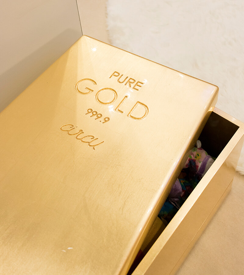 Gold Toy Box Toy Box by CIRCU