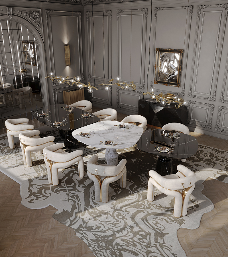 Diamond Emerald Luxury Sideboard