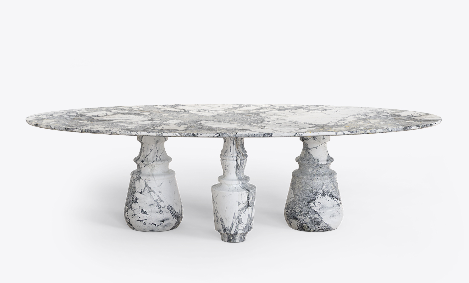 Pietra Oval XL Guatemala Contemporary Dining Table