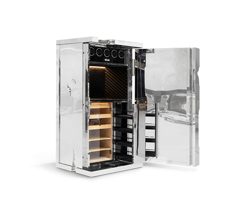 Millionaire Silver Cigar Luxury Safe mobile image 4