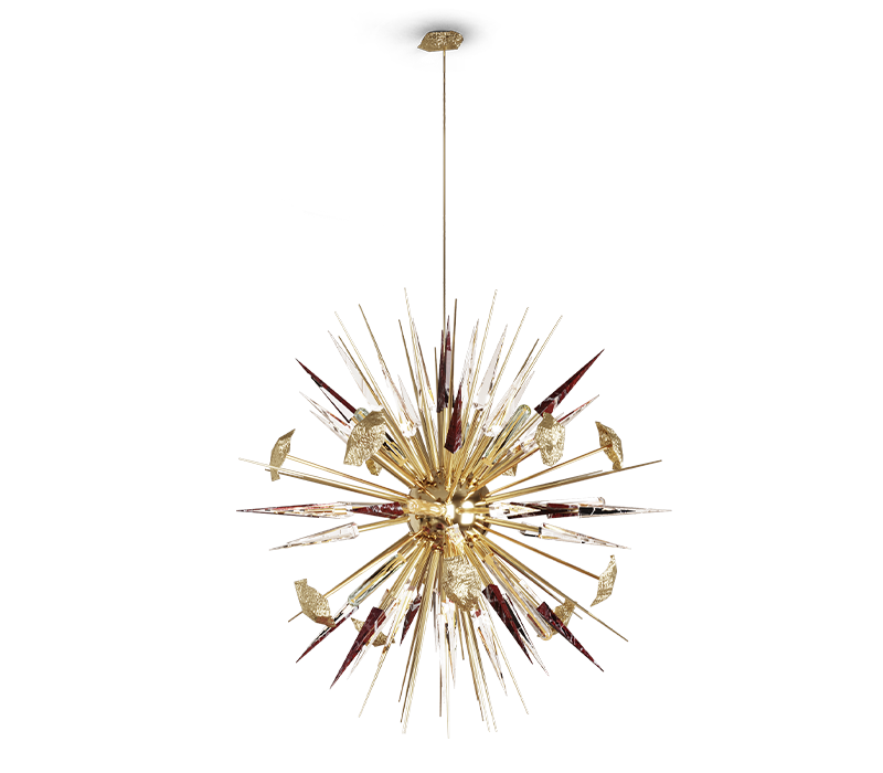 Outburst Rosso Levanto Chandelier mobile image 1