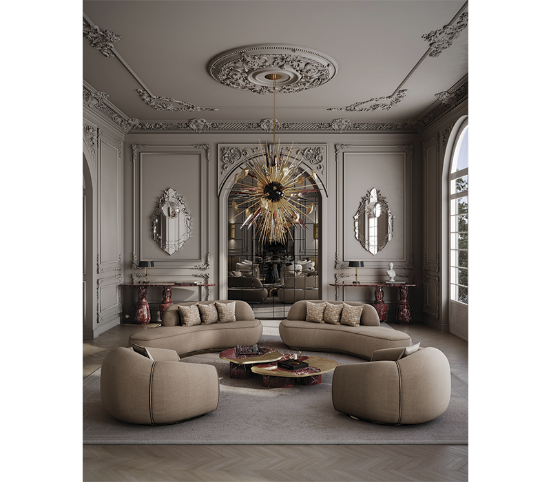 Outburst Rosso Levanto Chandelier mobile image 3