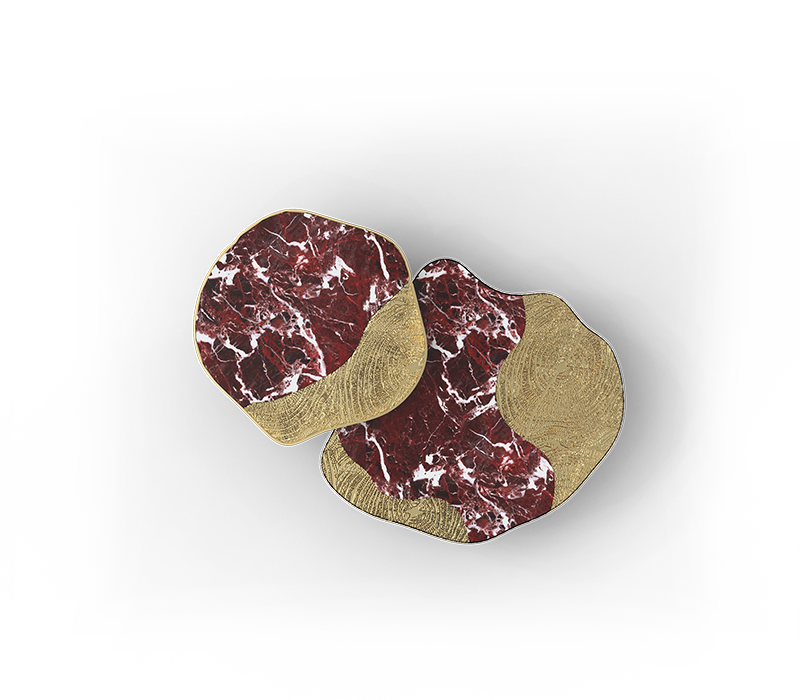 Ophelia Rosso Levanto Marble Center Table mobile image 6
