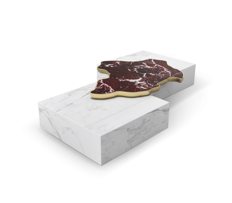 Navarra Rosso Levanto Marble Center Table mobile image 3
