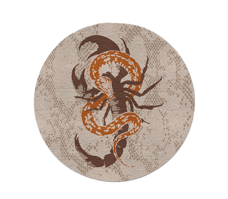 Poison Round Rug mobile image 1
