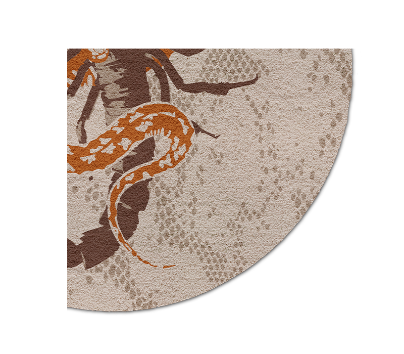 Poison Round Rug mobile image 3
