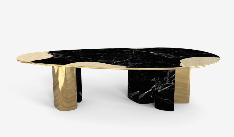 Ophelia Nero Marquina And gold