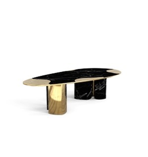 Ophelia nero marquina marble and gold