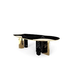 Ophelia nero marquina marble and gold