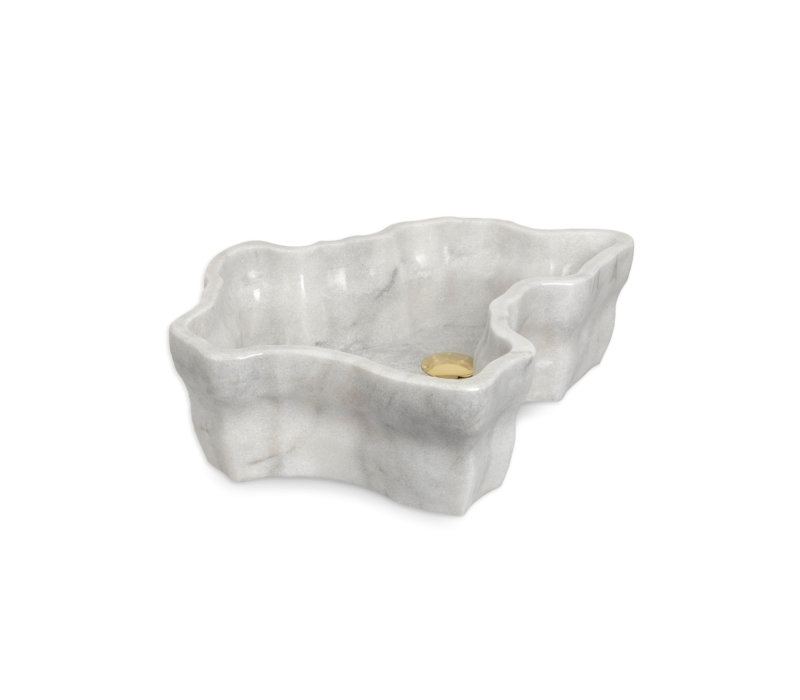 Eden White Marble Vessel Sink mobile image 1