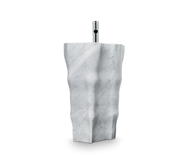 Eden White Marble Freestand mobile image 1