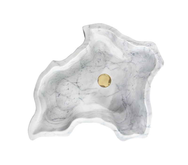 Eden White Marble Freestand mobile image 3