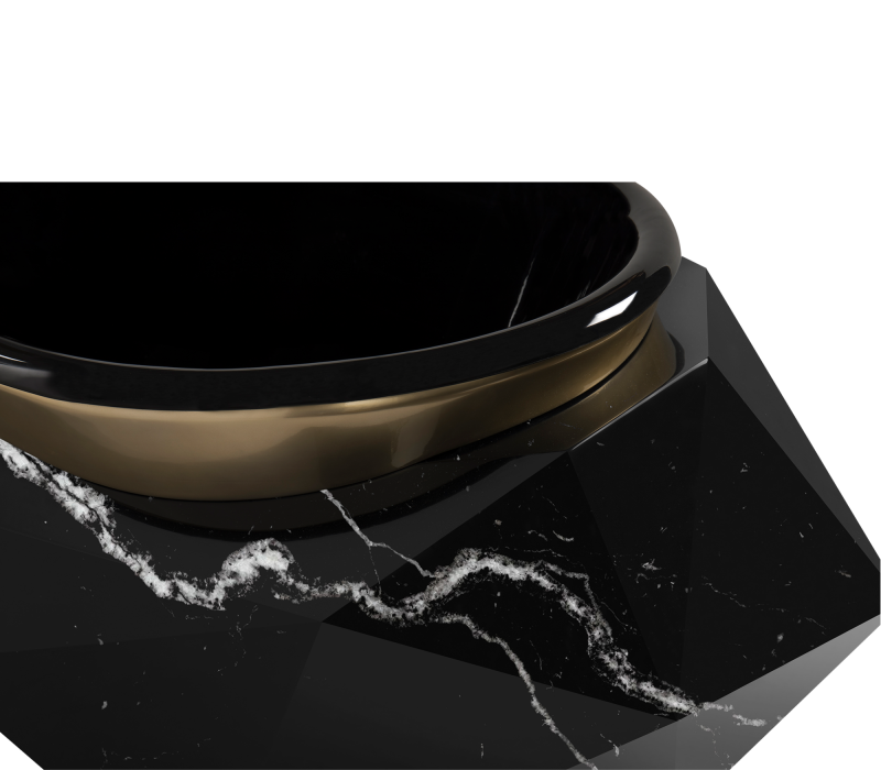 Diamond Nero Marquina Faux-marble I Bathtub mobile image 4