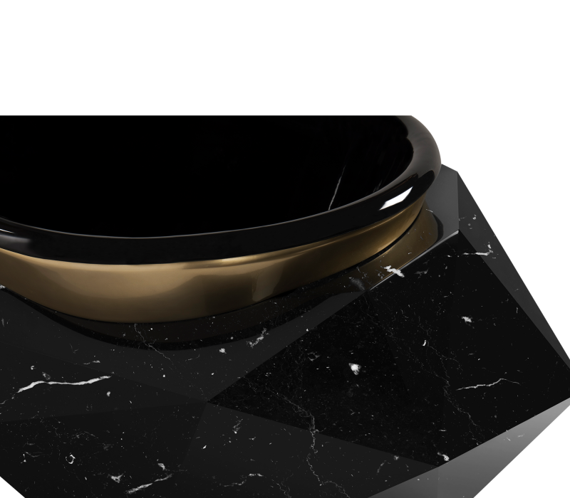 Diamond Nero Marquina Faux-marble II Bathtub mobile image 5