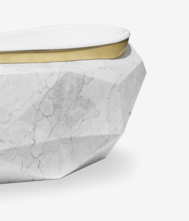 diamond carrara faux-marble