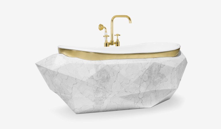 diamond carrara faux-marble