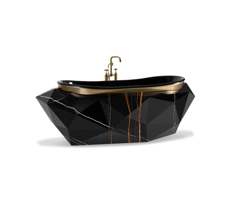 Diamond Sahara Noir Faux-marble Bathtub mobile image 2