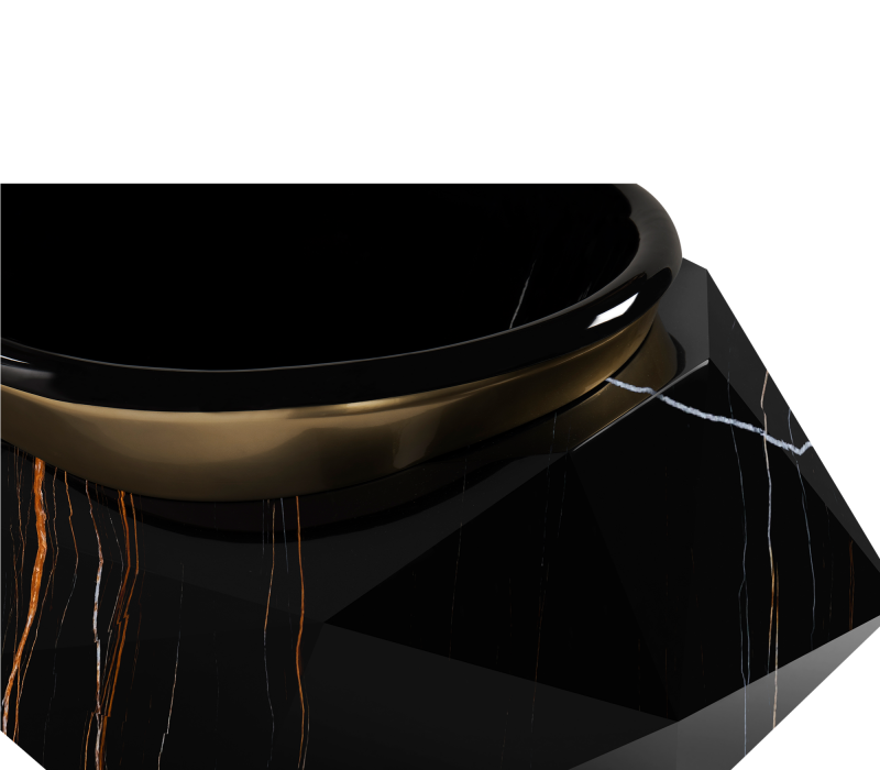 Diamond Sahara Noir Faux-marble Bathtub mobile image 5