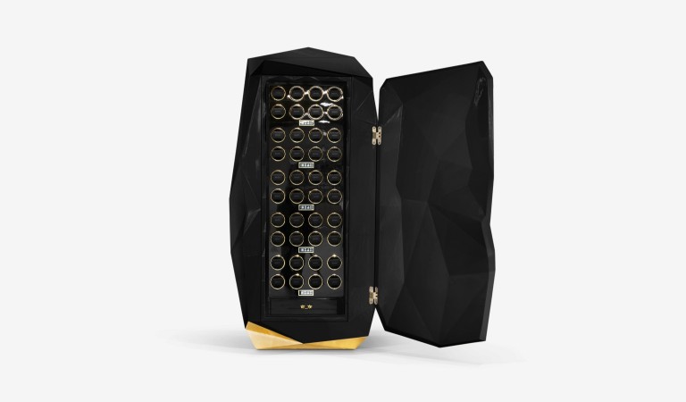 Diamond Black Watch Winder