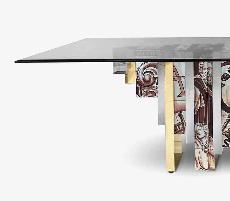 Heritage Sepia Dining Table mobile image 3