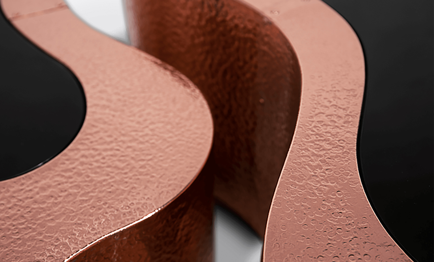 wave hammered copper