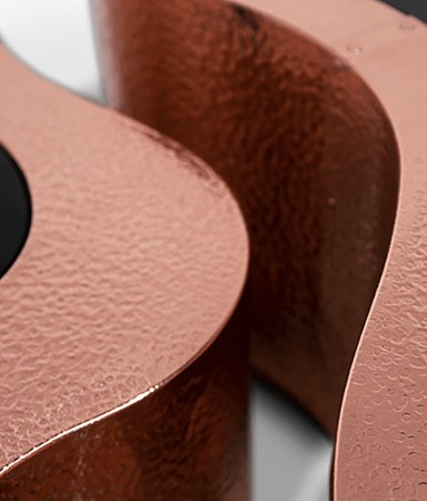wave hammered copper