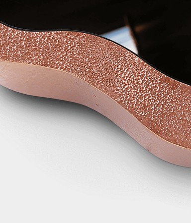 wave hammered copper