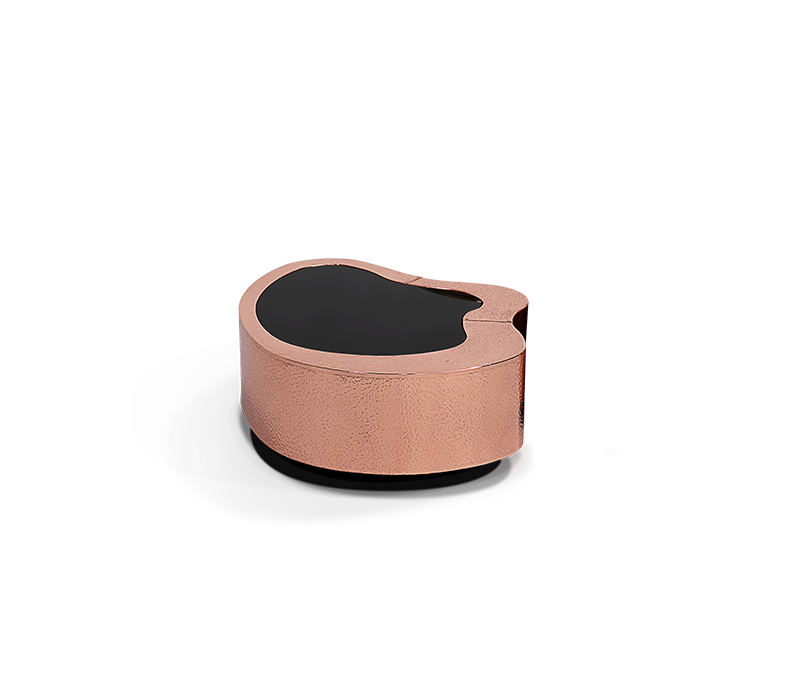 Wave Hammered Copper Center Table mobile image 7