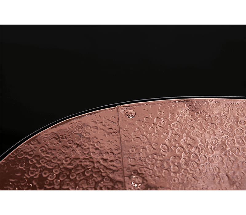 Wave Hammered Copper Center Table mobile image 9