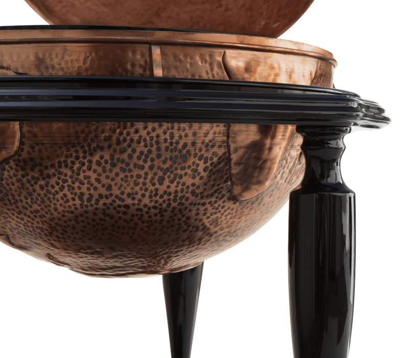 Equator Copper Globe Bar mobile image 6