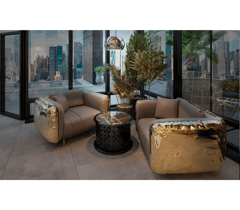 Stone Black Side Table mobile image 3