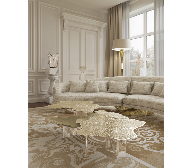 Monet Brass Center Table mobile image 11