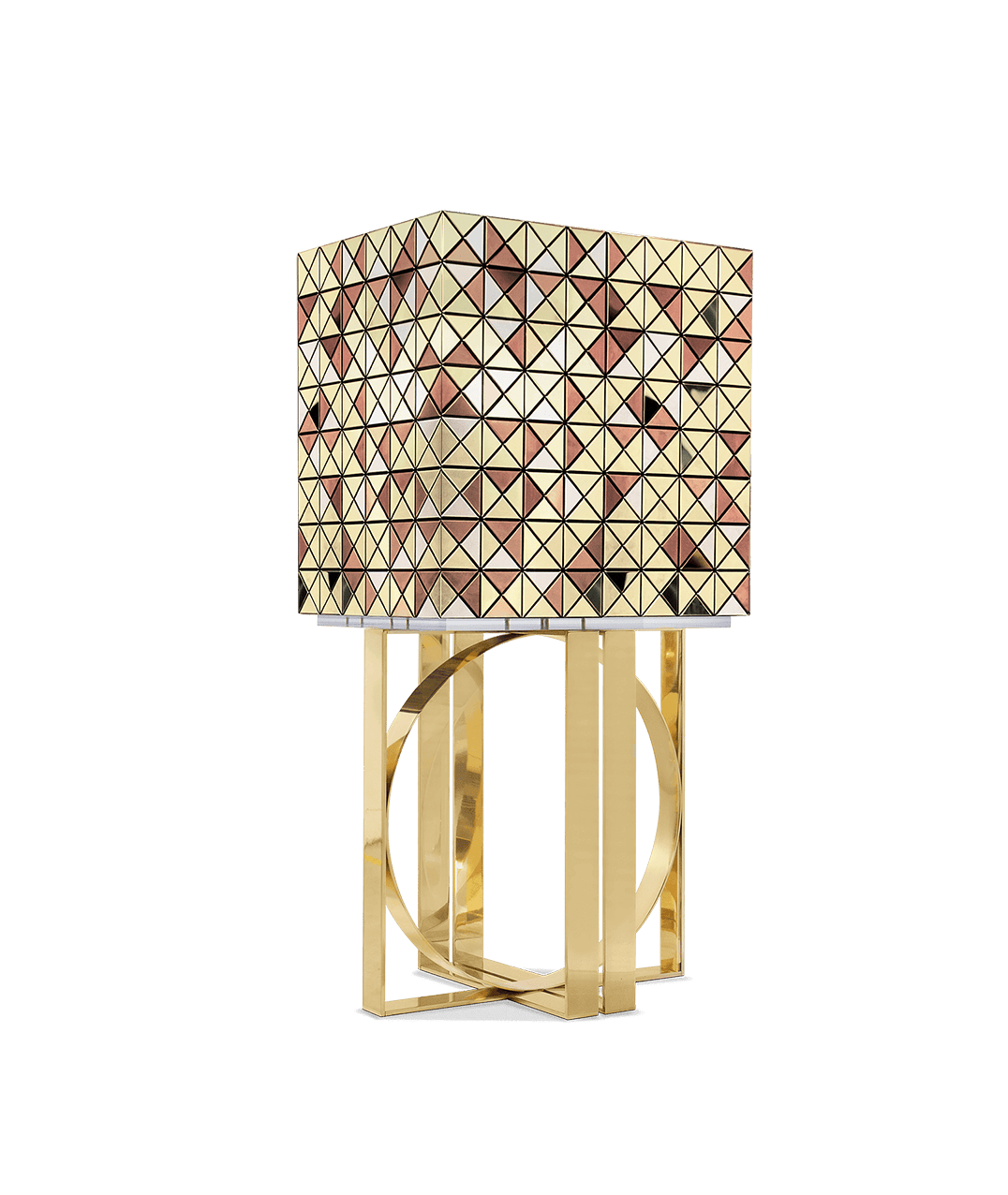 Contemporary pixel anodized gold by Boca do Lobo