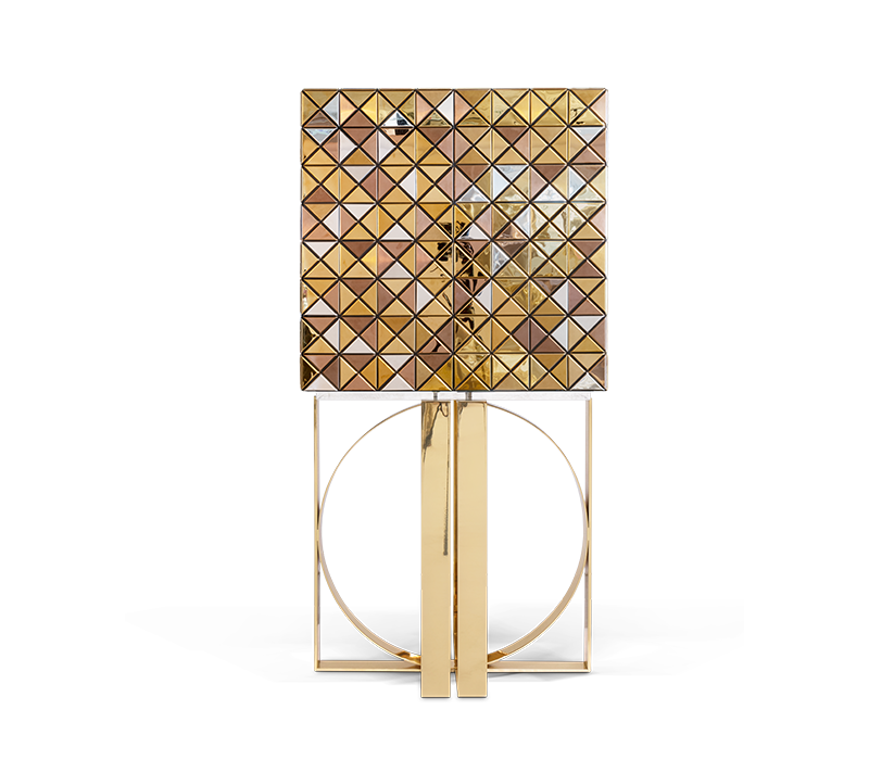 Pixel Anodized Gold Cabinet mobile image 2