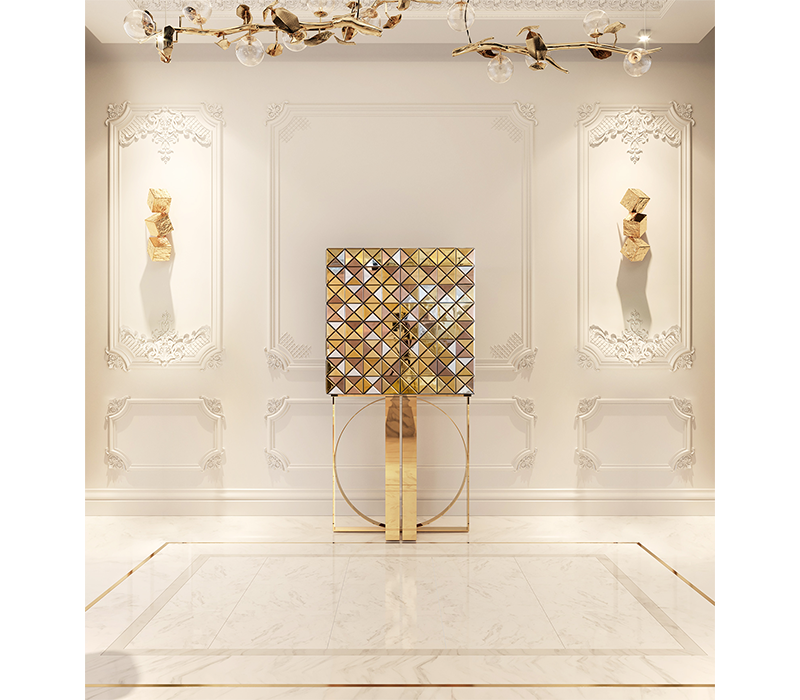Pixel Anodized Gold Cabinet mobile image 6