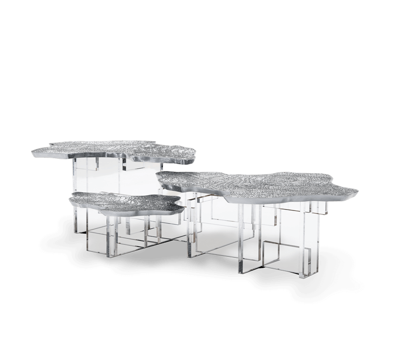 Monet Silver Center Table mobile image 2