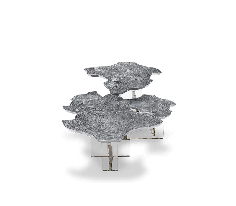 Monet Silver Center Table mobile image 3