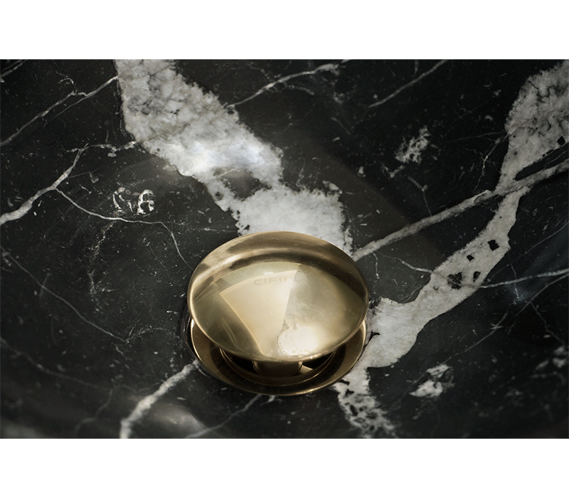Symphony Nero Marquina Marble Freestand mobile image 6