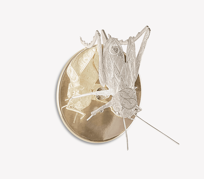 Filigree Cricket Wall Lamp mobile image 2