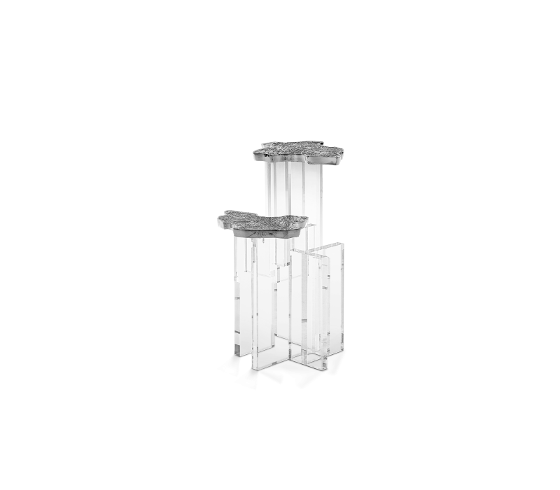 Monet Silver Side Table mobile image 1