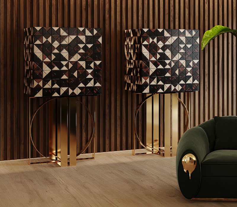 Pixel Walnut Cabinet mobile image 7