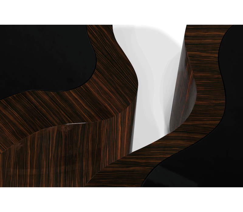 Wave    Ebony Center Table mobile image 3