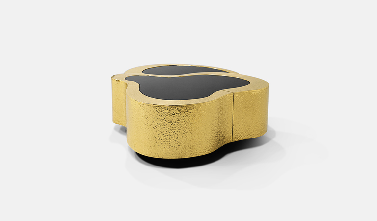 wave hammered brass