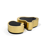 wave hammered brass