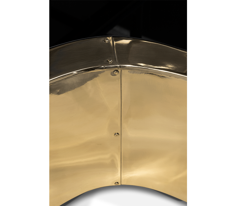 Wave Big Polished Patina Center Table mobile image 6