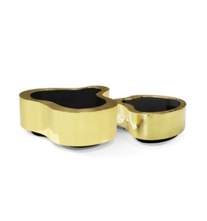 wave small polished brass